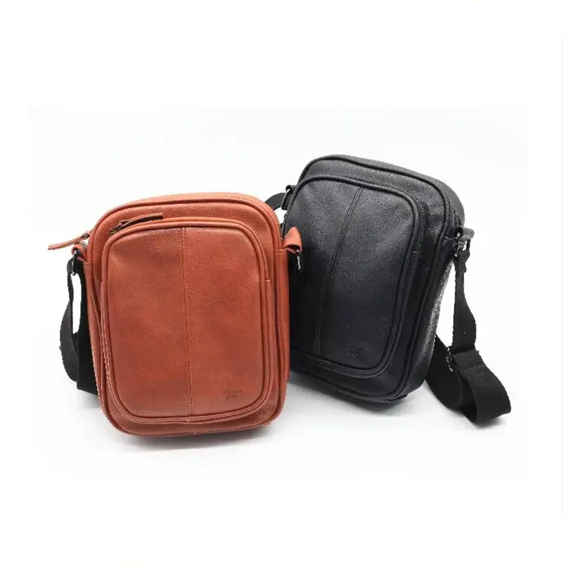 Bolsa de ombro masculina clássica estilo casual