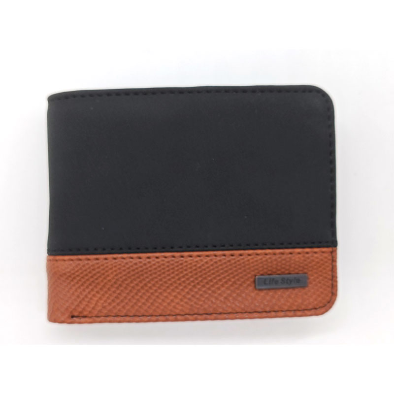 Carteira Slim PU Estilo Casual para Homens