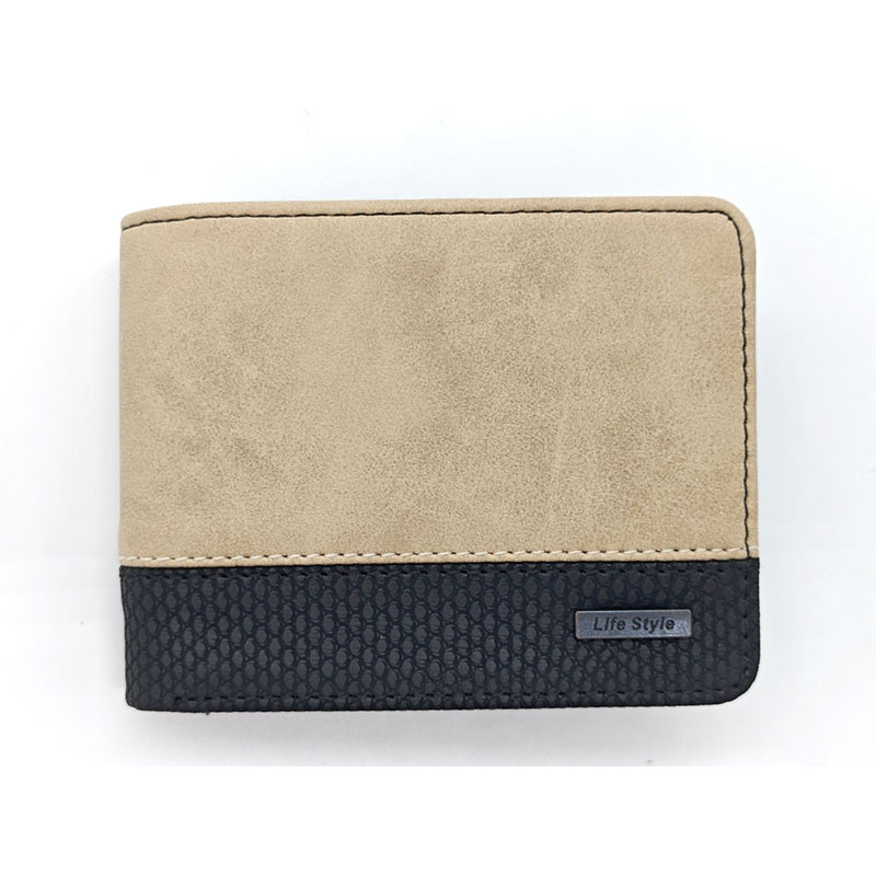 Carteira Slim PU Estilo Casual Design Simples para Homens