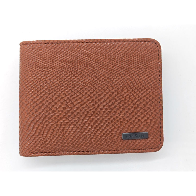 Carteira Slim PU de Design Simples para Homens